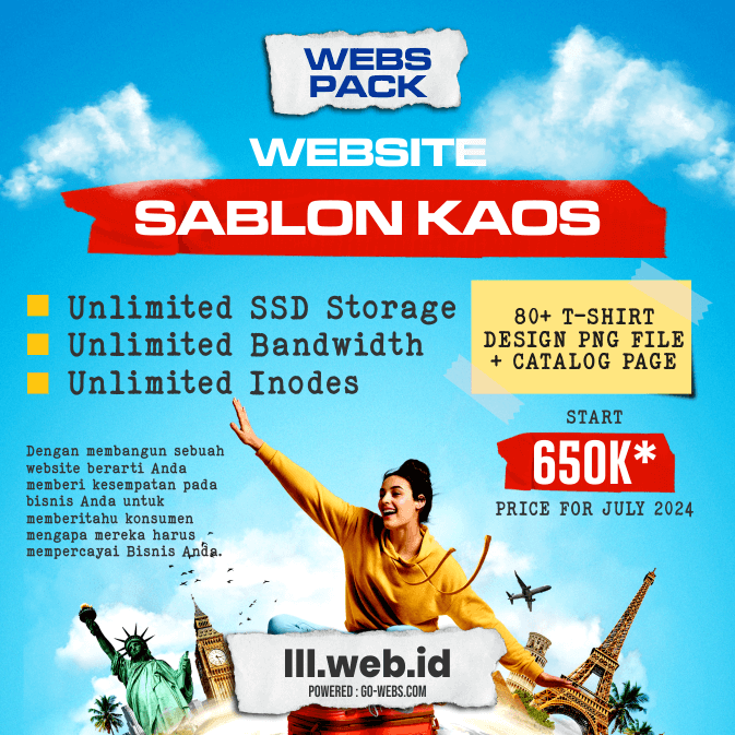 Website Sablon Kaos